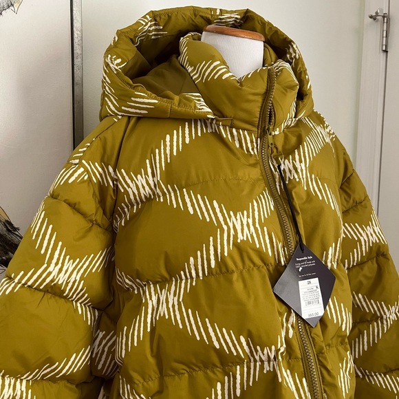 NEW AVA & VIV GREEN DIAMOND LADIES SHORT PUFFER HOODIE JACKET SIZE 2X - Picture 6 of 11